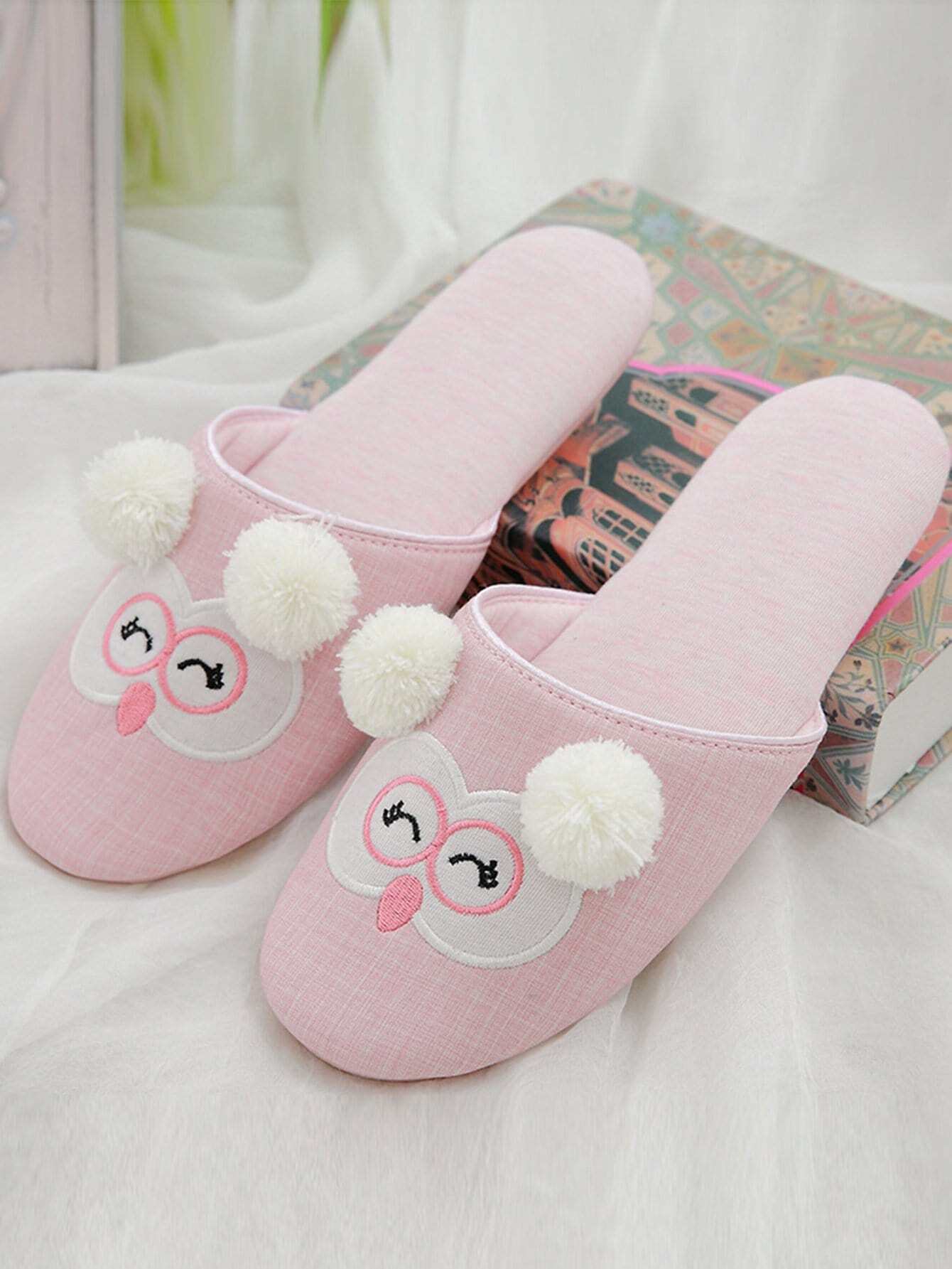 Круглый носок Розовый Тапочки