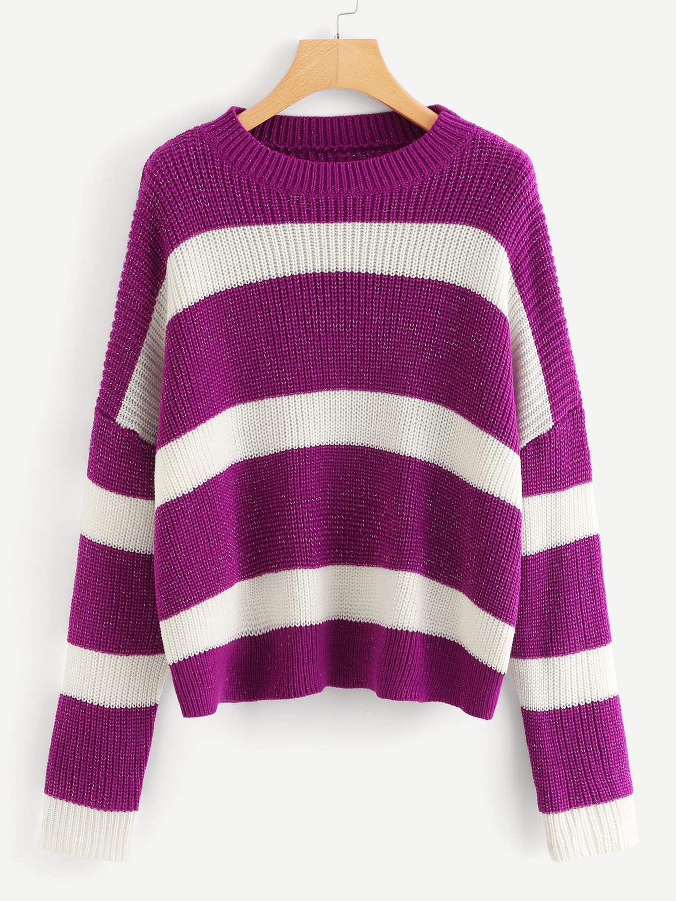 Большой свитер блестящий два цвета