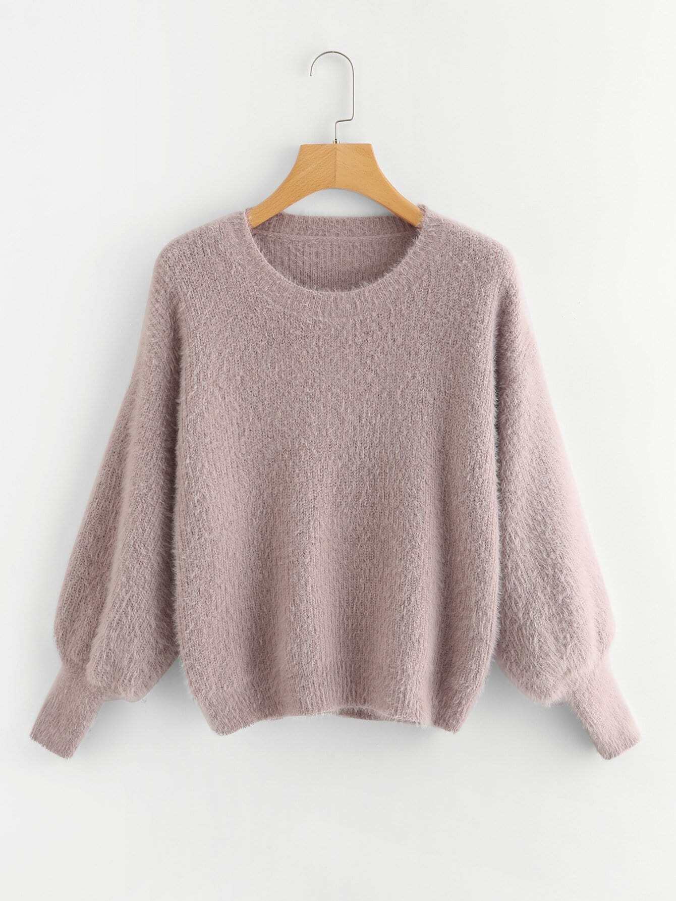 Однотоный свитер