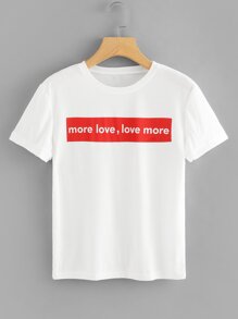 Letters Print Tee