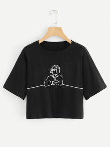 Cartoon Print Top
