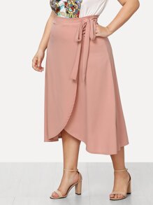 Knot Side Wrap Skirt