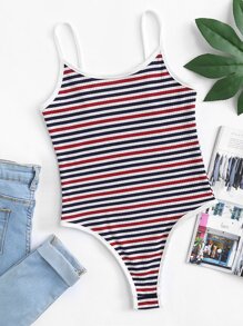 Striped Cami Bodysuit