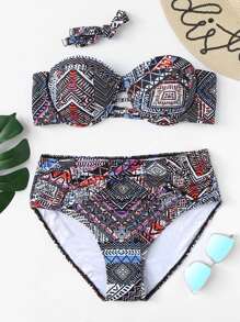 Geometric Pattern Bikini Set