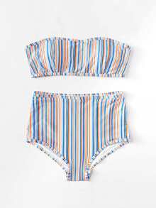 Striped Bikini Set