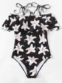 Flower Print Swimsuit