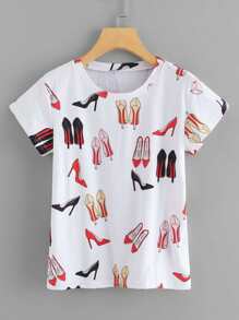 Mixed Print Tee