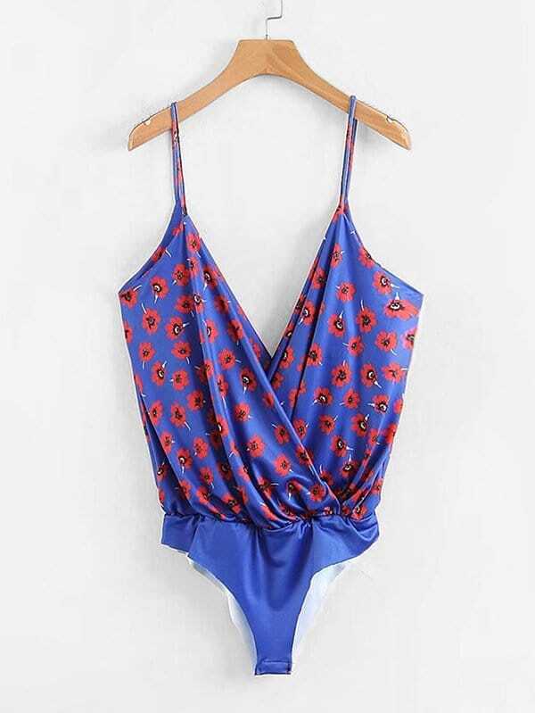 Боди с принтом цветы