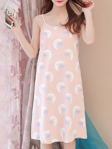 Moon Print Night Dress