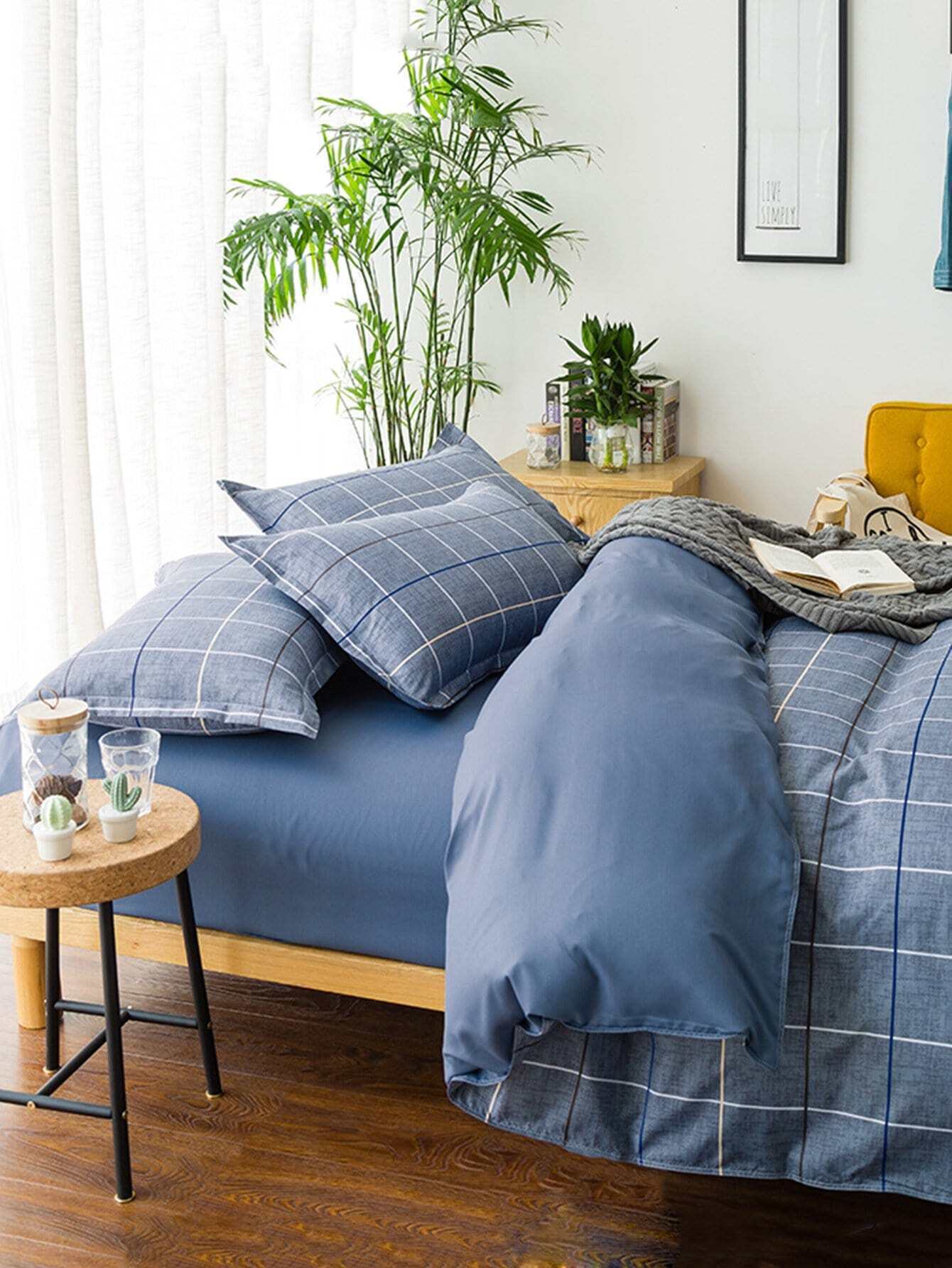 Комплект для кровати с принтом цветы