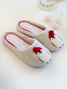 Round Toe Penguin Slippers