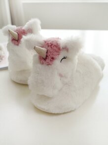 Wide Fit Unicorn Slippers