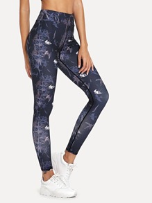 Tropical Geo Print Leggings
