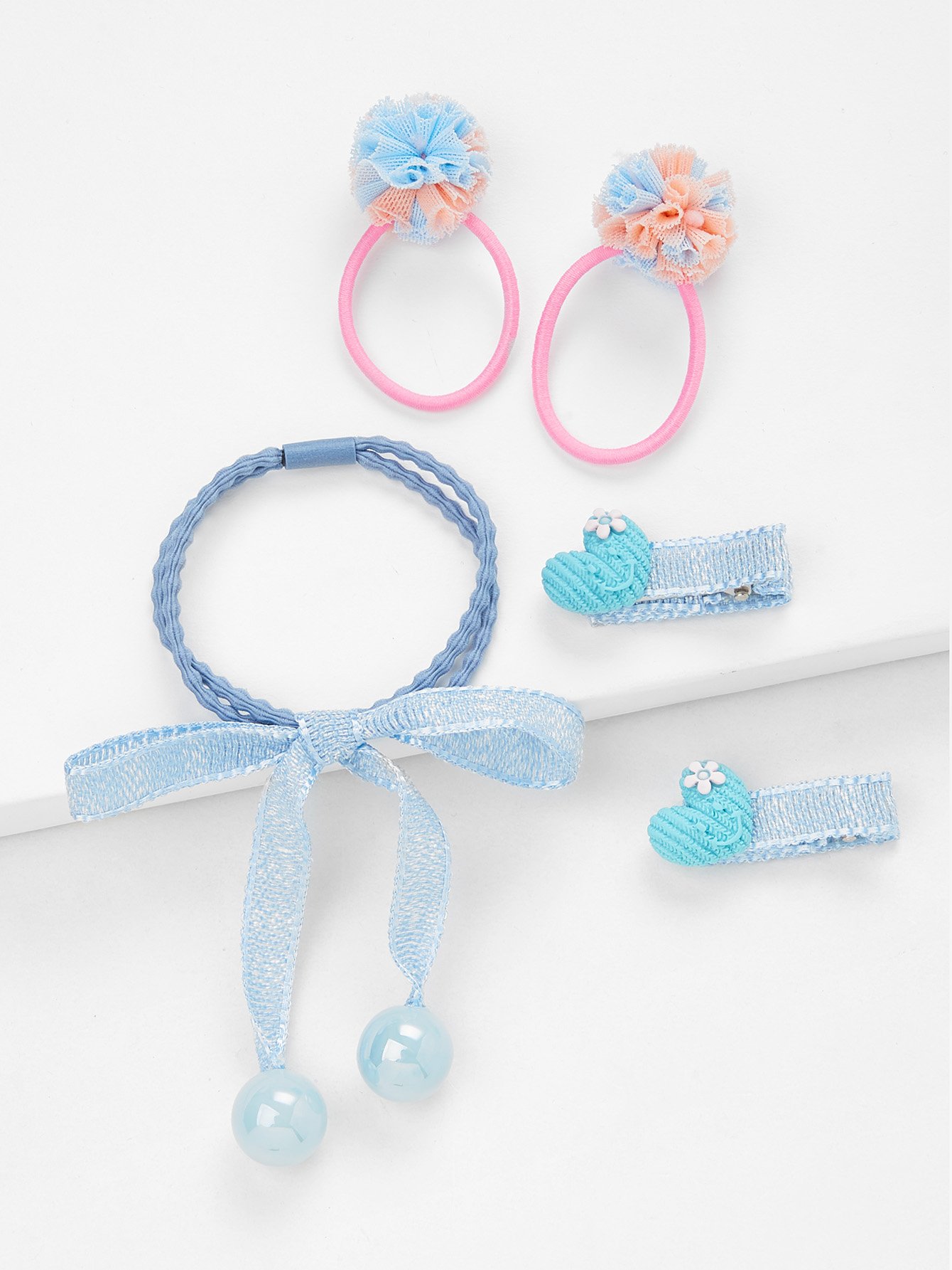 Bow Tie Bow Hair Accessories 5pcs ywhuansen 2pcs lot 4 7inch grosgrain ribbon boutique large solid bow girls hair clips kid hairpin children hair accessories