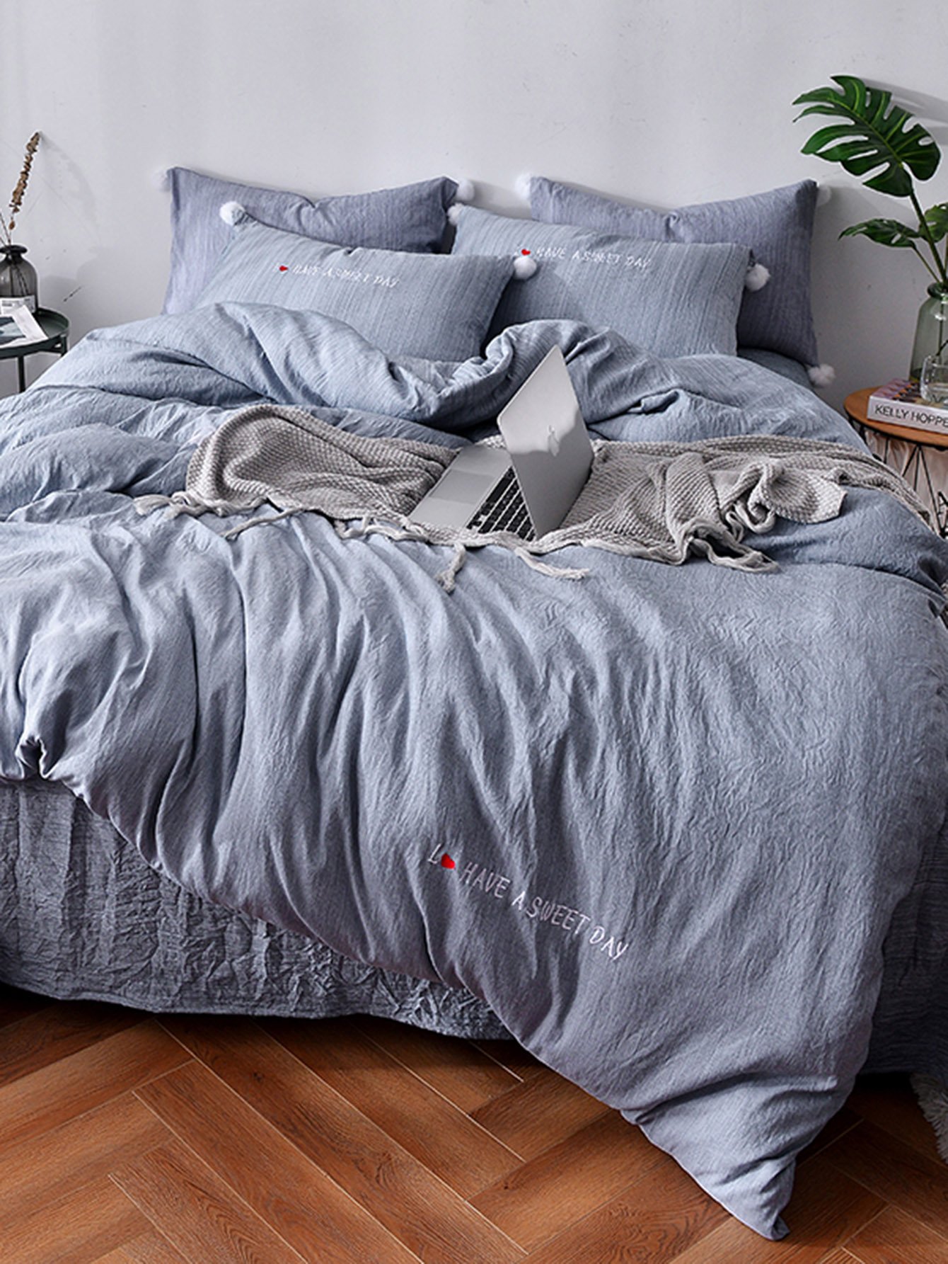 Комплект для кровати с принтом цветы