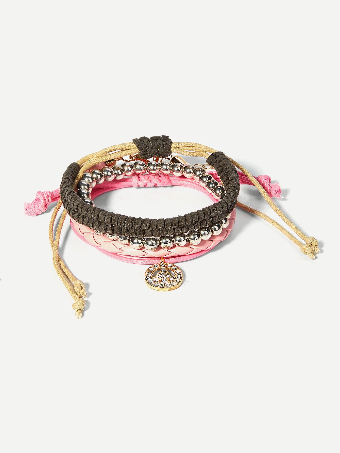 Браслет разные цветы