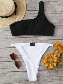 Two Tone Bikini Set