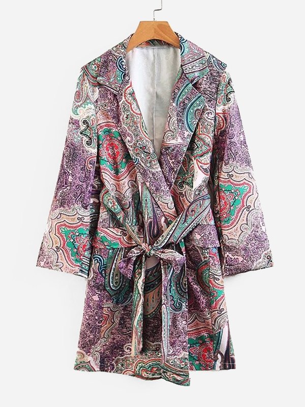 Халат с принтом пейсли