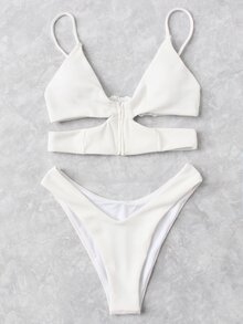 Cut Out Bikini Set