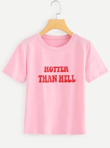 Letter Print Tee