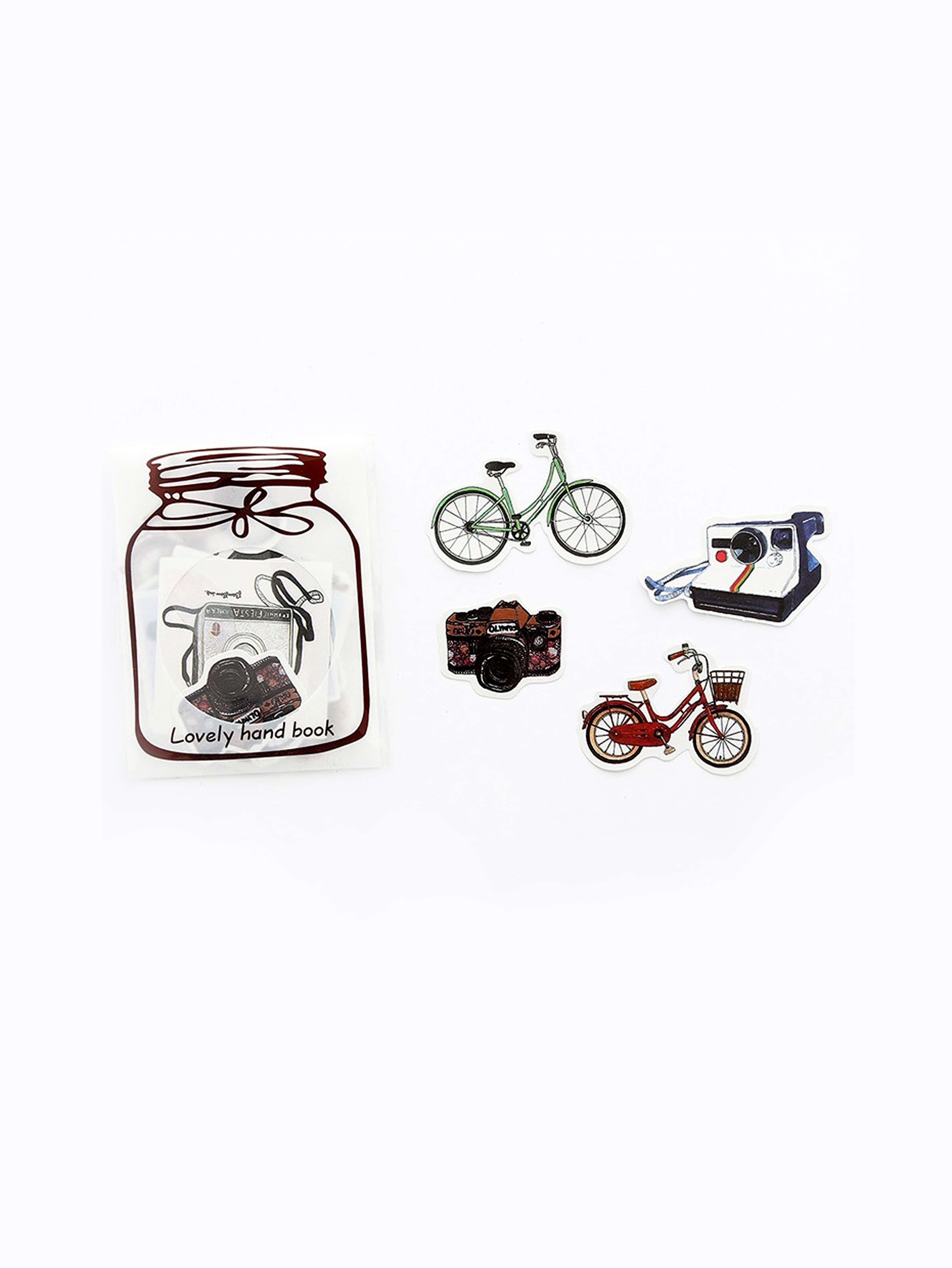 Комплект стикеров 20 шт велосипед