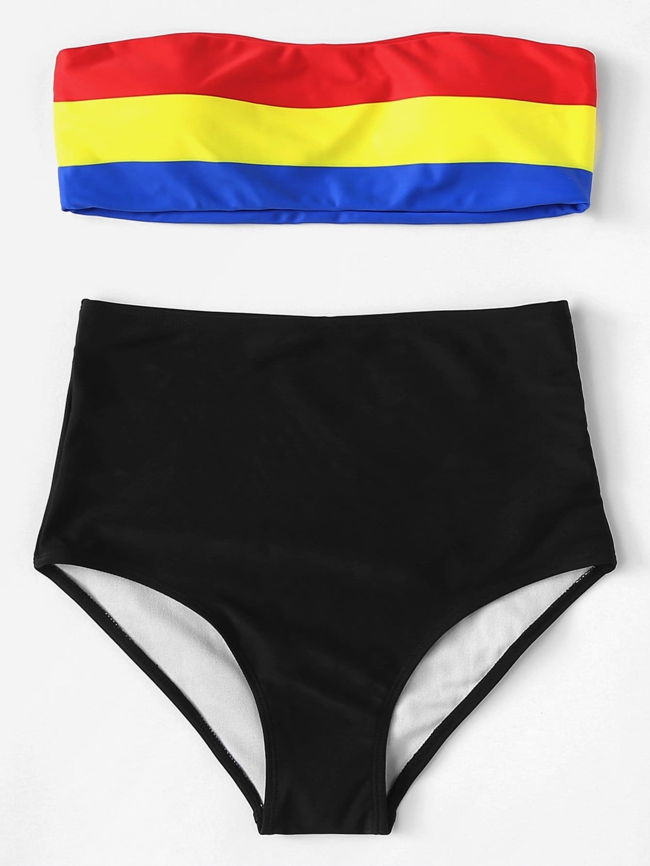 все цены на Cut and Sew Bandeau Bikini Set онлайн