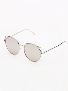 Metal Frame Cat Eye Sunglasses