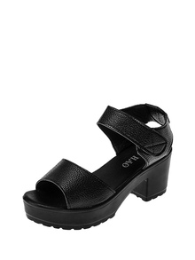 Chunky Heeled Platform Sandals