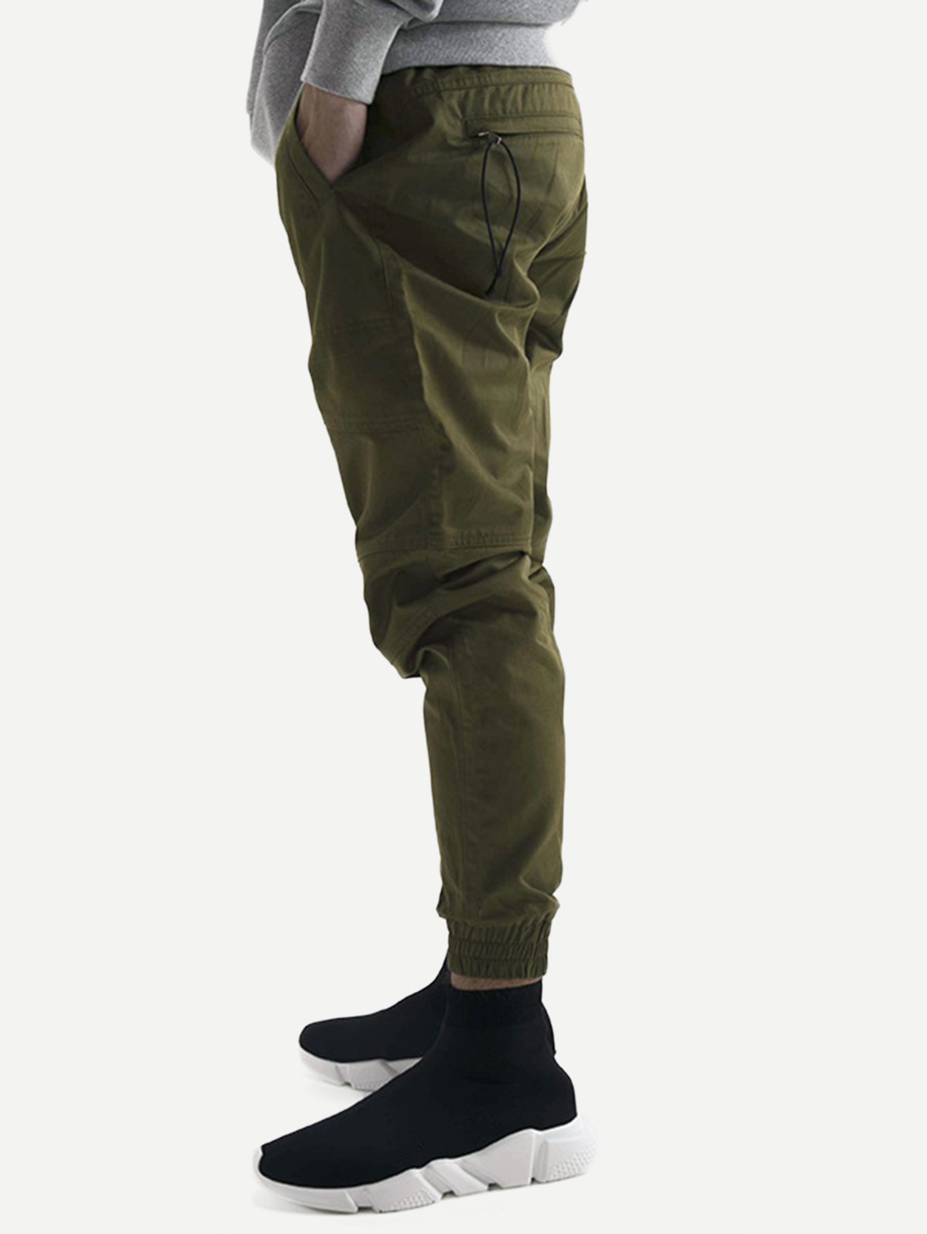 Мужчины Обычные эластичные штаны для ног