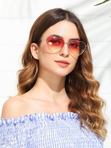 Heart Shaped Lens Sunglasses