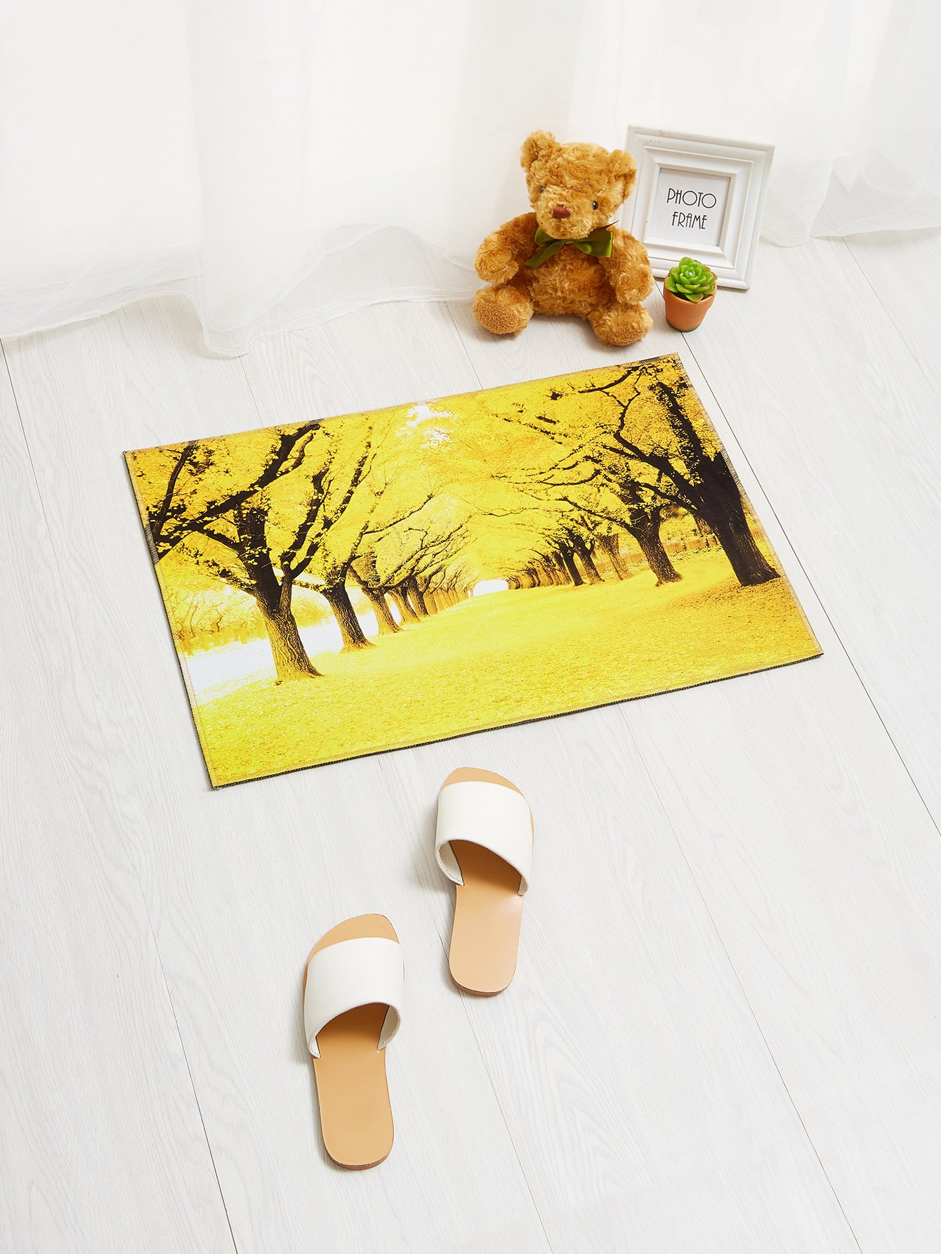 Коврик для двери деревья