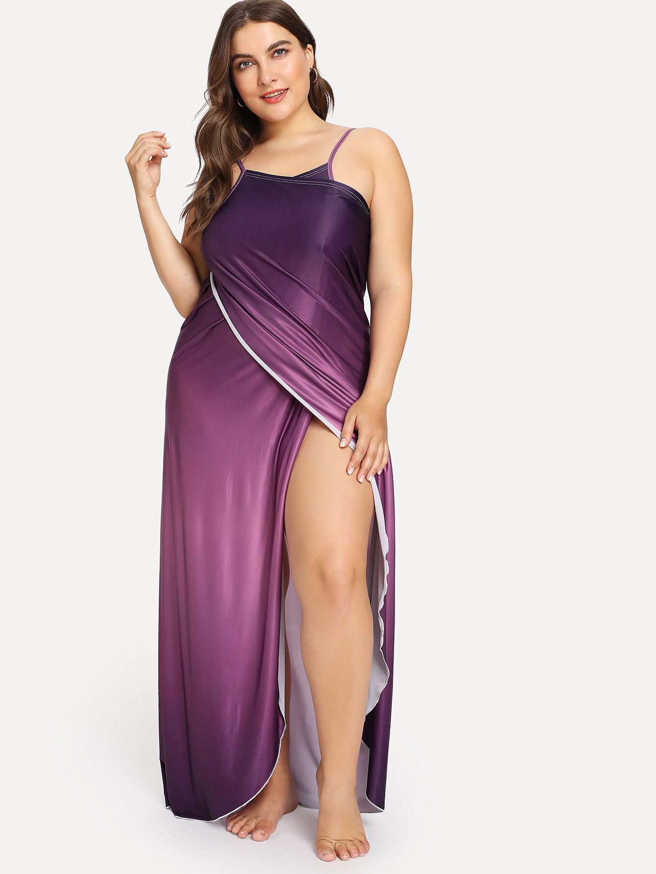 Накидка  с запахом омбре