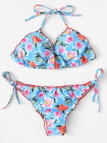 Calico Print Bikini Set