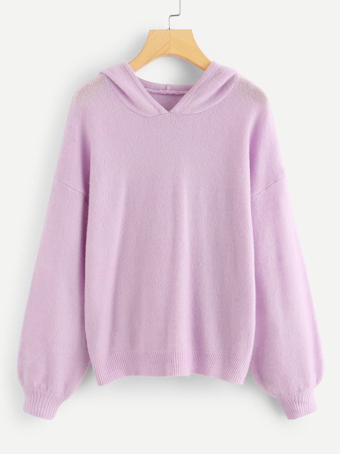 Выпадающий свитер с капюшоном с капюшоном