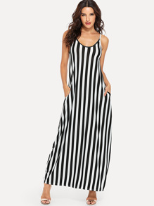 Block-Stripe Cami Dress