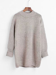Solid Drop Shoulder Jumper