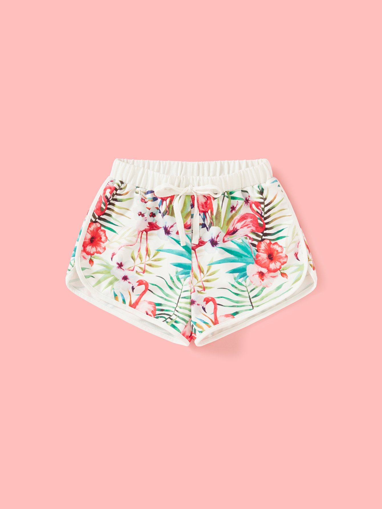 Шорты с принтом цветы