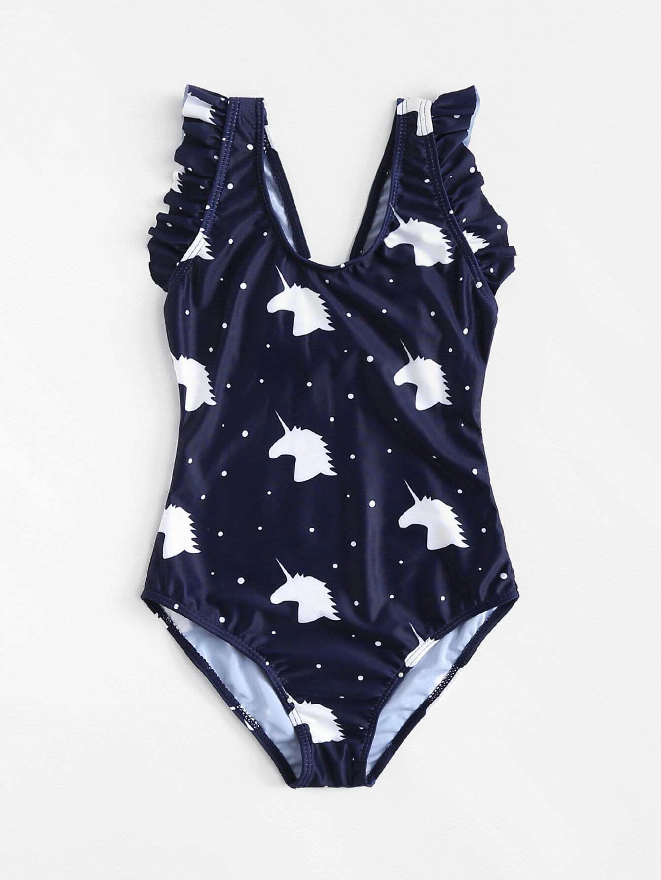 Купальник с принтом зверюшки для детей