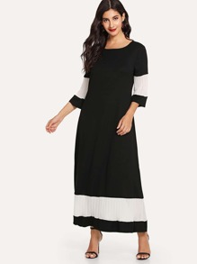 Color Block Longline Dress
