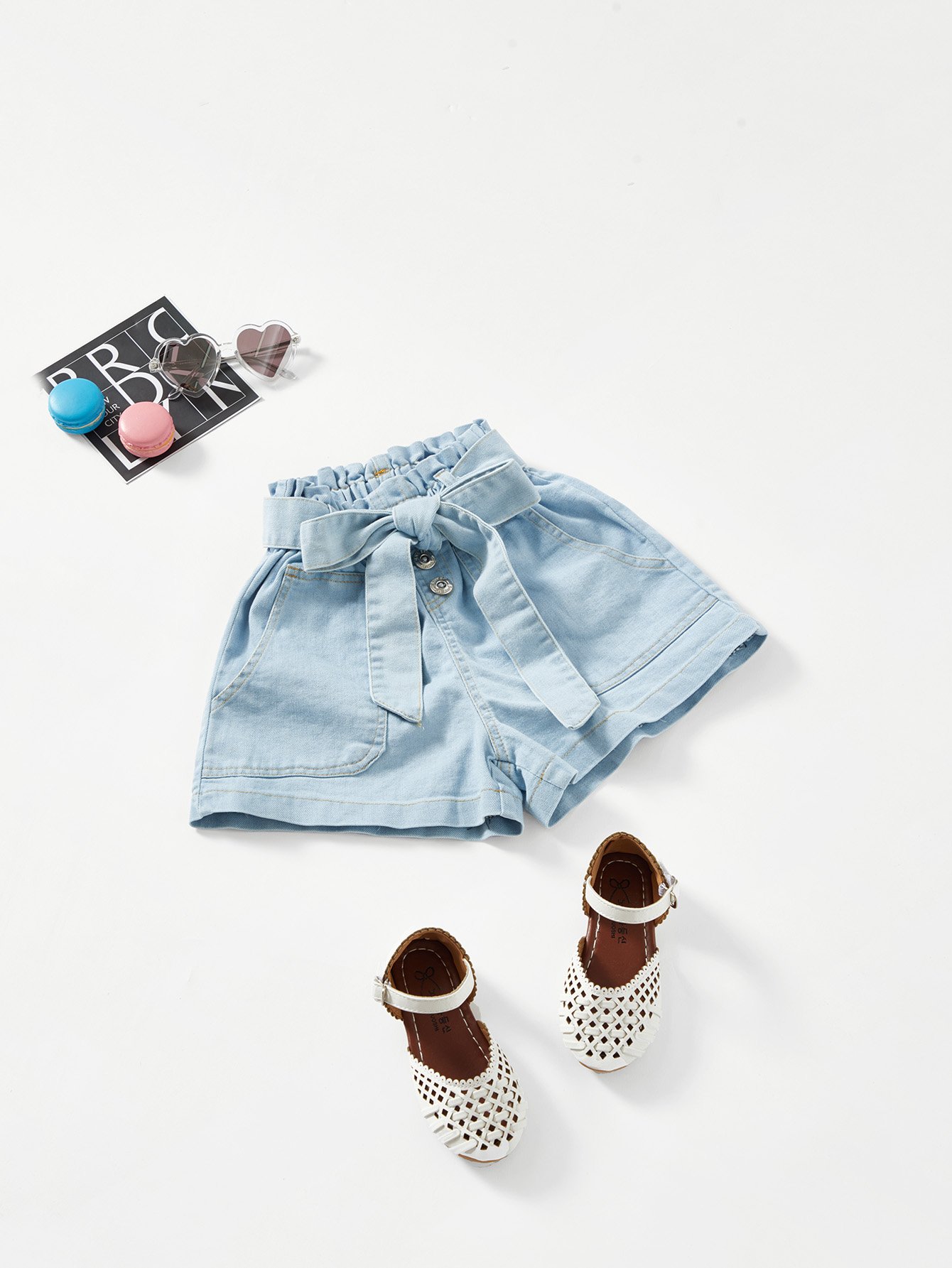 Шорты деним на веревочке для детей