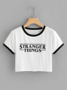 Letter Print Tee