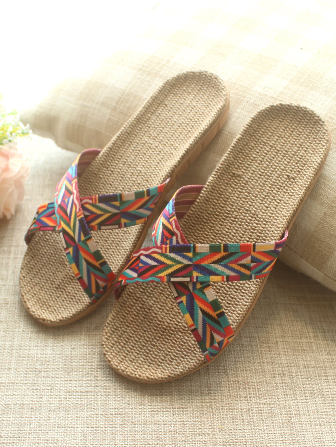 Тапочки крест-накрест