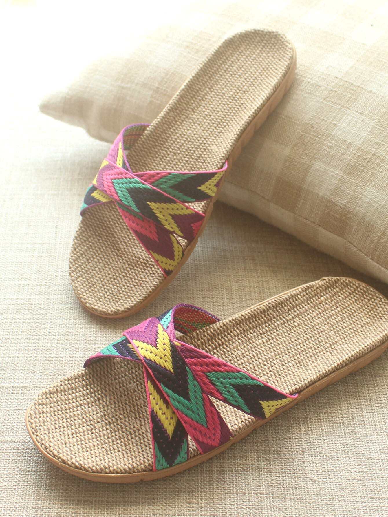 Тапочки зигзаг