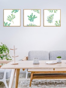 Leaves Pattern Cloth Wall Art 3pcs