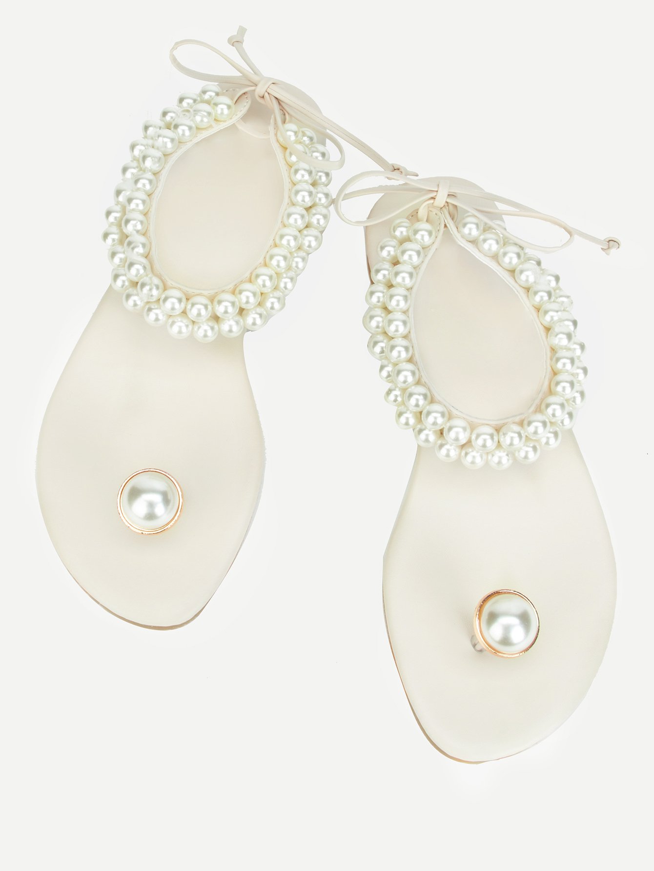 Сандали с жемчужинами