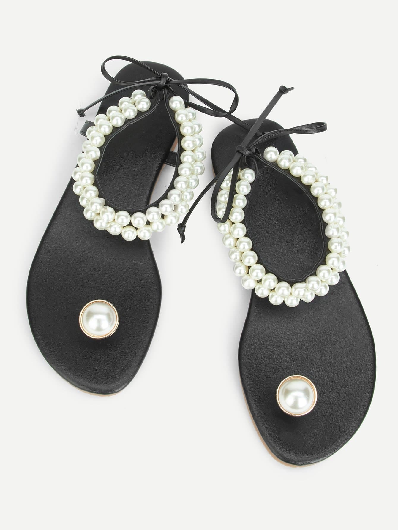 Сандали с жемчужинами