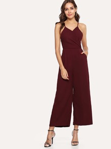 Wide Leg Strap Jumpsuit