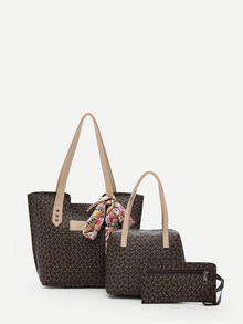 Twilly Scarf Tote Bag 3pcs
