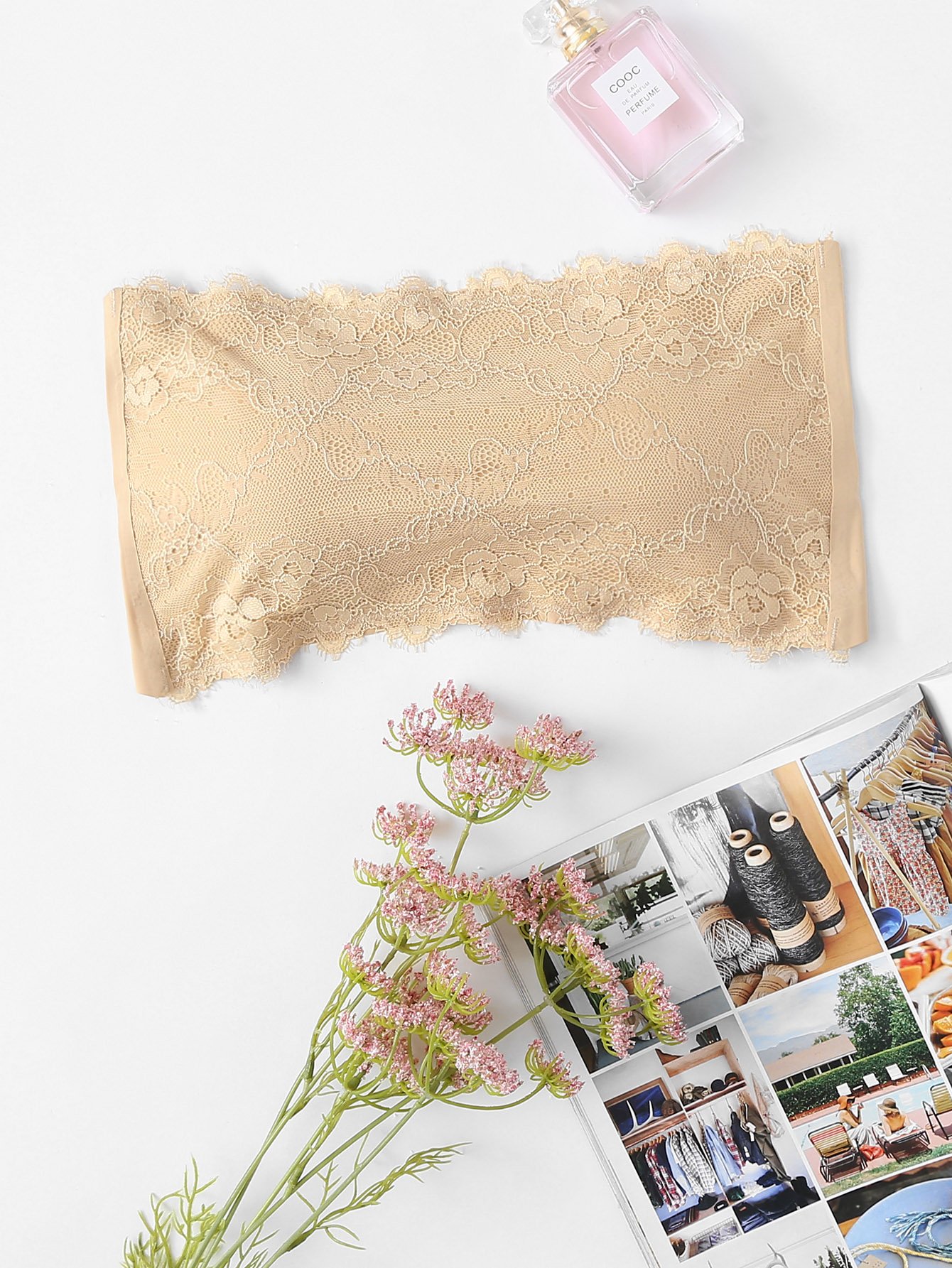 Бра бандо с кружевами