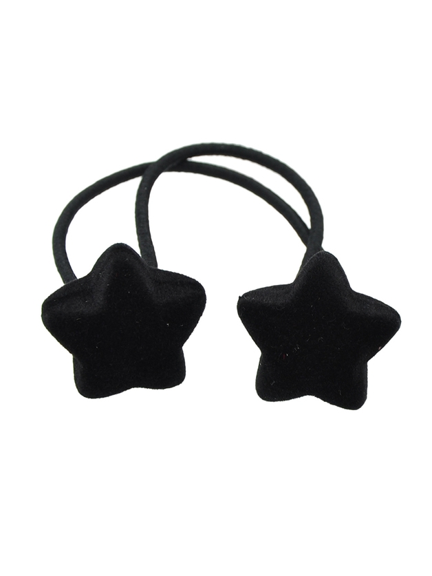 Black Wholesale Star Shape Elastic Hair Rope Band For Women